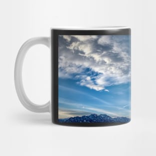 Cloudy Sky Over the Flatiron Mountains Mug